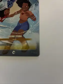 Disney Lorcana Enchanted Raging Storm 225/204 Fresh From Pack Into Protection - Image 4