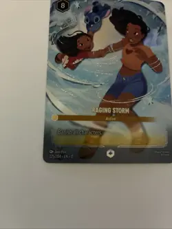 Disney Lorcana Enchanted Raging Storm 225/204 Fresh From Pack Into Protection - Image 5