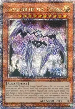 Yugioh! LP Demigod of the Tistina - DUNE-EN088 - Quarter Century Secret Rare - 1 - Image 1