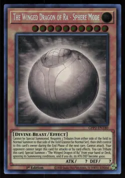 The Winged Dragon of Ra - Sphere Mode (Ghost Rare) GFP2-EN180 1st Edition Yugioh - Image 1