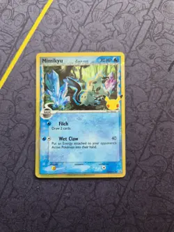 Pokemon Mimikyu TCG SWSH136 Celebrations Black Star Promo Holo Card NM - Image 2