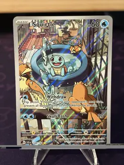 Pokemon TCG Squirtle 148/142 Stellar Crown Secret Rare Card Nm+ - Image 1