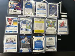 JUSTIN HERBERT, Ladd mcconkey, Brendan r 13 Card Lot LA Chargers RC, Auto - Image 2