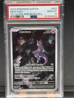 2023 Pokemon S&V 151 UPC Black Star Promo Mewtwo #52 - GEM MINT PSA 10 - Image 1