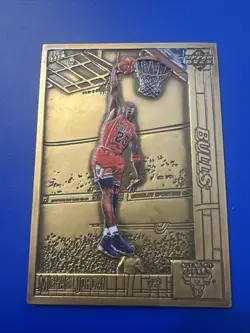 RARE Michael Jordan Colorized 1991-92 Upper Deck Highland Mint Bronze No COA - Image 1