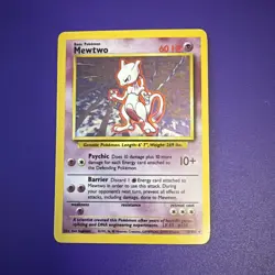 Pokemon TCG Mewtwo Base Set 10/102 Holo 1999-2000 Wizards Base Set Copyright... - Image 1