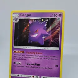 Pokemon TCG Gengar 38/111 Holo Rare Sun & Moon Crimson Invasion NM Condition - Image 3
