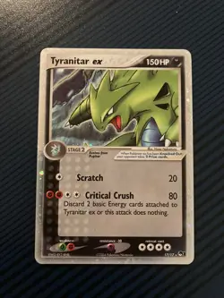 Pokemon Tyranitar ex 017/017 POP Series 1 Holo - Image 1