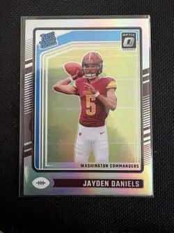 2024 Panini Donruss Optic - Rated Rookie Jayden Daniels #248 Holo Prizm (RC) - Image 1