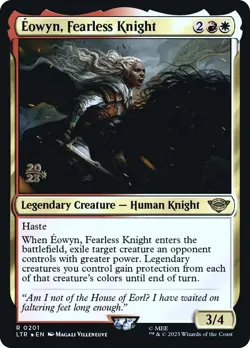 Eowyn, Fearless Knight Prerelease FOIL Lord of the Rings Tales of Middleearth PL - Image 1