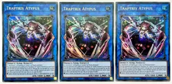 3 x SDBT-EN043 Traptrix Atypus - Ultra Rare 1st Edition Near Mint YuGiOh Cards - Image 1