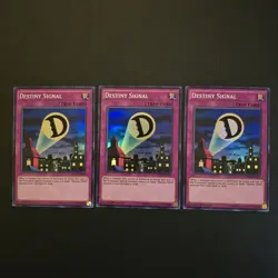 Yugioh Destiny Signal x3 (DESO-EN059) Super Rare 1st Edition NM/M - Image 1