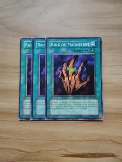 Yu-Gi-Oh - Ring Of Magnetism 3X - Full Playset - Image 1