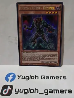 YUGIOH DESTINY HERO DECIDER SECRET DESO 1 ST EDITION LIGHT PLAYED - Image 1