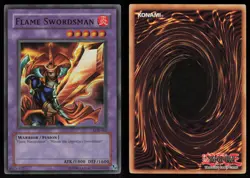 Flame Swordsman LOB-003 2002 Super Rare Foil Shift Error YU-GI-OH - Image 3