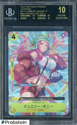 BLACK LABEL BGS 10 One Piece EXCLUSIVE Asia Mini Tin Vol 2 Jewelry Bonney Promo - Image 1