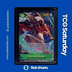 2026 ONE PIECE AZURE SEA'S SEVEN #OP14-119 DRACULE MIHAWK SEC ALT ART - Image 1