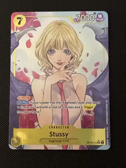 One Piece Carrying on His Will Stussy Alt Art OP13-110 SR Card NM/MT - Image 1