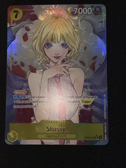 One Piece Carrying on His Will Stussy Alt Art OP13-110 SR Card NM/MT - Image 2