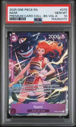 2025 ONE PIECE PREMIUM CARD COLLECTION -BEST SELECTION VOL.4 - #070 NAMI PSA 10 - Image 1