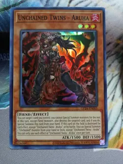 Yugioh Unchained Twins - Aruha Super Rare OP24-EN005 Near Mint - Image 1