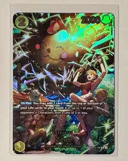 Zeus SP Special Illustration Rare Alternate Art OP11-106 - One Piece (Pika Nami) - Image 1