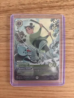 Disney Lorcana TCG Winterspell 229/204 Mulan Resourceful Recruit Enchanted NM/M - Image 1