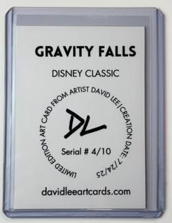 Gravity Falls Limited Edition Artist Signed “Disney Classic” Trading Card 4/10 - Image 2