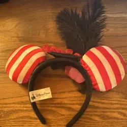 Disney Parks Pirates of the Caribbean Minnie Mouse Striped Ear Headband - Image 2