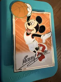 Disney Mickey & Friends Autograph Trading Card Pin Mickey Mouse PALM Jumbo 3.5 - Image 3