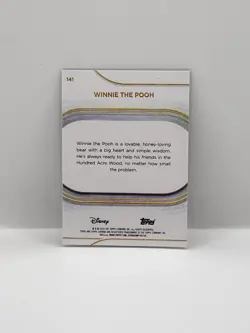2025 Topps Chrome Disney, Winnie The Pooh #141 Aqua Diamonds Refractor 100/199 - Image 2