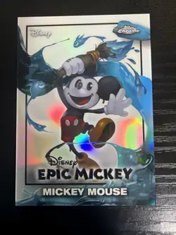 2026 Topps Disney Neon Chrome Mickey Mouse Epic Mickey #EM-1 - Image 1