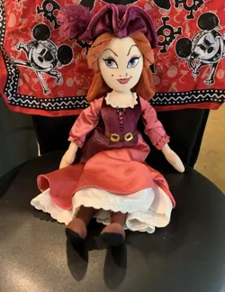 Disney Parks Pirates of the Caribbean 18" Redhead Soft Plush Doll/ Bandanna - Image 1