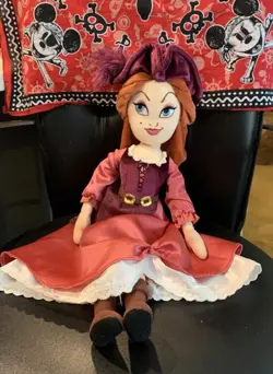 Disney Parks Pirates of the Caribbean 18" Redhead Soft Plush Doll/ Bandanna - Image 2