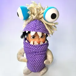 Monsters Inc Boo Plush 2001 Hasbro Disney Pixar Costume Doll Stuffed Toy Vintage - Image 1