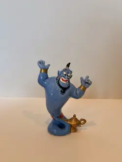 Vintage Disney Genie Aladdin 7” Ceramic Porcelain Figure From Japan - Image 1