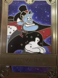 Disneyland PARIS Disney Aladdin GENIE Tarot Card Monthly Pin Limited Edition 800 - Image 2