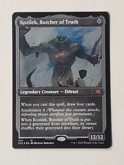 MTG Kozilek, Butcher of Truth Foil Etched Mythic 414 2x2 NM English - Image 1