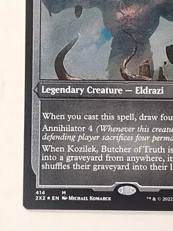 MTG Kozilek, Butcher of Truth Foil Etched Mythic 414 2x2 NM English - Image 4