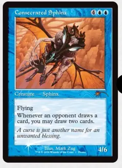 Consecrated Sphinx mtg secret lair retro-frame foil presale - Image 1