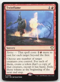 Twinflame 258 SOC Commander: Secrets of Strixhaven Magic MTG NM - Image 1