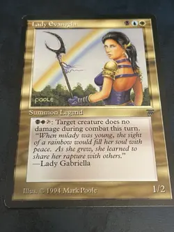 Lady Evangela Legends Mtg Magic The Gathering Card LP - Image 1