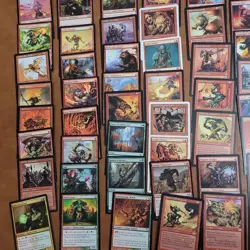 MAGIC COMMANDER DECK MTG FUN - Mons's Green and Red General GOBLINS Tribal - Image 3