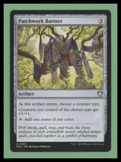 1 x Patchwork Banner - Commander: Secrets of Strixhaven - NM-Mint - MTG - Image 1