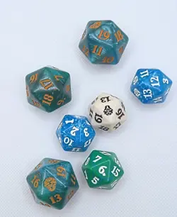 MTG - Dominaria United Oversized Spindown D20 - Green/Gold - Image 2
