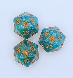 MTG - Dominaria United Oversized Spindown D20 - Green/Gold - Image 3