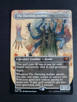 The Dawning Archaic (Borderless) Mythic MTG Secrets of Strixhaven - Image 1