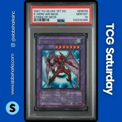 2007 YU-GI-OH! STRIKE OF NEOS 1ST ED. #STON-EN034 ELEMENTAL HERO AIR NEOS PSA 10 - Image 1