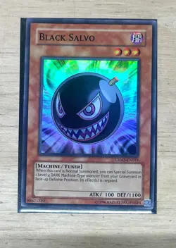YUGIOH - BLACK SALVO - SUPER RARE - CRMS - UNLIMITED - MP - Image 1