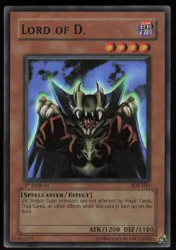 Lord of D. SDK-041 Starter Deck: Kaiba 1st Edition Super Rare YU-GI-OH - Image 1